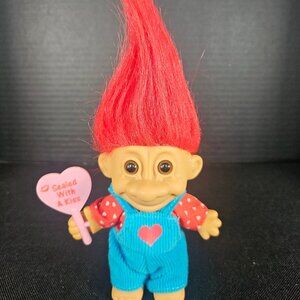 Vintage "Sealed With A Kiss" Russ Troll Doll Valentine's Troll Doll